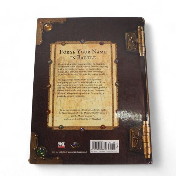 Dungeons & Dragons Complete Warrior Hardcover First Printing December 2003 - Picture 12 of 12